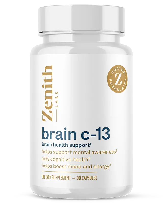 Brain C-13 by Zenith Labs - Brain Health Support Supplement Bottle 90 Capsules - Buy Brain C-13 Online